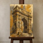 Premium Wall Art Dikey Html Edition – ARCHITECTURENW2009 displayed on a studio easel