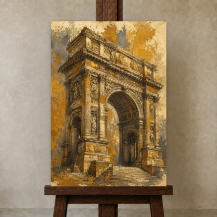 Premium Wall Art Dikey Html Edition – ARCHITECTURENW2009 displayed on a studio easel