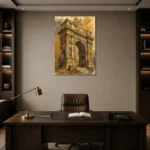 Premium Wall Art Dikey Html Edition – ARCHITECTURENW2009 displayed in a contemporary gallery-inspired room