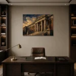 Premium Wall Art Yatay Html Edition – ARCHITECTURENW2011 displayed in a contemporary gallery-inspired room