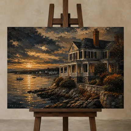 Premium Wall Art Yatay Html Edition – ARCHITECTURENW2012 displayed on a studio easel