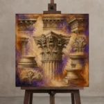 Premium Wall Art Kare Html Edition – ARCHITECTURENW2015 displayed on a studio easel