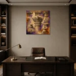 Premium Wall Art Kare Html Edition – ARCHITECTURENW2015 displayed in a contemporary gallery-inspired room