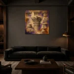 Premium Wall Art Kare Html Edition – ARCHITECTURENW2015 shown in a warm modern interior