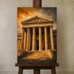 Premium Wall Art Dikey Html Edition – ARCHITECTURENW2016 displayed on a studio easel