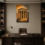 Premium Wall Art Dikey Html Edition – ARCHITECTURENW2016 displayed in a contemporary gallery-inspired room
