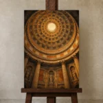 Premium Wall Art Dikey Html Edition – ARCHITECTURENW2017 displayed on a studio easel