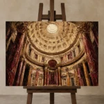 Premium Wall Art Yatay Html Edition – ARCHITECTURENW2023 displayed on a studio easel