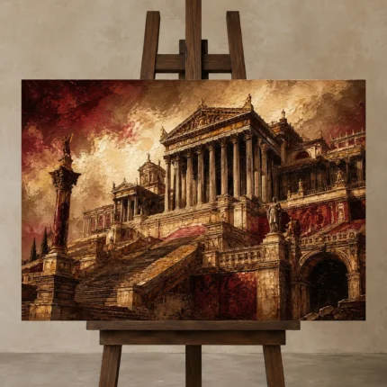 Premium Wall Art Yatay Html Edition – ARCHITECTURENW2024 displayed on a studio easel