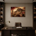 Premium Wall Art Yatay Html Edition – ARCHITECTURENW2024 displayed in a contemporary gallery-inspired room