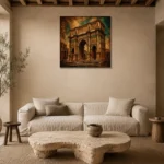 Premium Wall Art Kare Html Edition – ARCHITECTURENW2027 presented in a sophisticated home setting