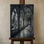 Premium Wall Art Dikey Html Edition – ARCHITECTURENW2030 displayed on a studio easel
