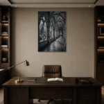 Premium Wall Art Dikey Html Edition – ARCHITECTURENW2030 displayed in a contemporary gallery-inspired room
