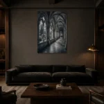 Premium Wall Art Dikey Html Edition – ARCHITECTURENW2030 shown in a warm modern interior
