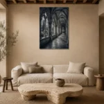 Premium Wall Art Dikey Html Edition – ARCHITECTURENW2030 presented in a sophisticated home setting