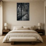 Premium Wall Art Dikey Html Edition – ARCHITECTURENW2030 showcased in an elegant minimalist interior