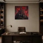 Premium Wall Art Kare Html Edition – ARCHITECTURENW2034 displayed in a contemporary gallery-inspired room