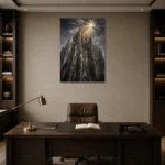Premium Wall Art Dikey Html Edition – ARCHITECTURENW2040 displayed in a contemporary gallery-inspired room