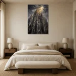 Premium Wall Art Dikey Html Edition – ARCHITECTURENW2040 showcased in an elegant minimalist interior