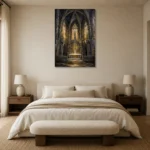 Premium Wall Art Dikey Html Edition – ARCHITECTURENW2042 showcased in an elegant minimalist interior