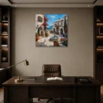 Premium Wall Art Kare Html Edition – ARCHITECTURENW2043 displayed in a contemporary gallery-inspired room