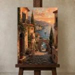 Premium Wall Art Dikey Html Edition – ARCHITECTURENW2048 displayed on a studio easel