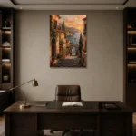 Premium Wall Art Dikey Html Edition – ARCHITECTURENW2048 displayed in a contemporary gallery-inspired room
