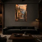 Premium Wall Art Dikey Html Edition – ARCHITECTURENW2048 shown in a warm modern interior