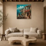 Premium Wall Art Kare Html Edition – ARCHITECTURENW2049 presented in a sophisticated home setting