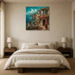 Premium Wall Art Kare Html Edition – ARCHITECTURENW2049 showcased in an elegant minimalist interior
