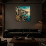 Premium Wall Art Kare Html Edition – ARCHITECTURENW2051 shown in a warm modern interior