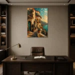 Premium Wall Art Dikey Html Edition – ARCHITECTURENW2052 displayed in a contemporary gallery-inspired room