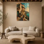 Premium Wall Art Dikey Html Edition – ARCHITECTURENW2052 presented in a sophisticated home setting