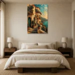 Premium Wall Art Dikey Html Edition – ARCHITECTURENW2052 showcased in an elegant minimalist interior