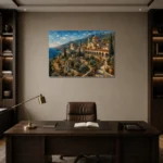 Premium Wall Art Yatay Html Edition – ARCHITECTURENW2056 displayed in a contemporary gallery-inspired room
