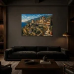 Premium Wall Art Yatay Html Edition – ARCHITECTURENW2056 shown in a warm modern interior
