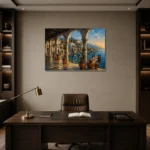 Premium Wall Art Yatay Html Edition – ARCHITECTURENW2057 displayed in a contemporary gallery-inspired room