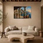 Premium Wall Art Yatay Html Edition – ARCHITECTURENW2057 presented in a sophisticated home setting