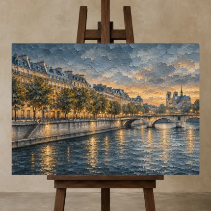 Premium Wall Art Yatay Html Edition – ARCHITECTURENW2063 displayed on a studio easel