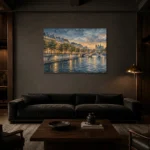 Premium Wall Art Yatay Html Edition – ARCHITECTURENW2063 shown in a warm modern interior