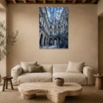 Premium Wall Art Dikey Html Edition – ARCHITECTURENW2065 presented in a sophisticated home setting