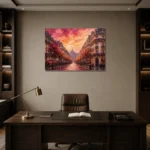Premium Wall Art Yatay Html Edition – ARCHITECTURENW2073 displayed in a contemporary gallery-inspired room
