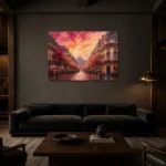 Premium Wall Art Yatay Html Edition – ARCHITECTURENW2073 shown in a warm modern interior