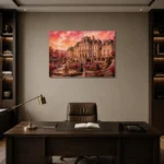 Premium Wall Art Yatay Html Edition – ARCHITECTURENW2074 displayed in a contemporary gallery-inspired room
