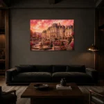 Premium Wall Art Yatay Html Edition – ARCHITECTURENW2074 shown in a warm modern interior