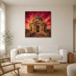 Premium Wall Art Kare Html Edition – ARCHITECTURENW2076 styled in a refined neutral interior