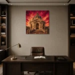 Premium Wall Art Kare Html Edition – ARCHITECTURENW2076 displayed in a contemporary gallery-inspired room