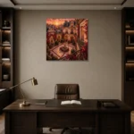 Premium Wall Art Kare Html Edition – ARCHITECTURENW2078 displayed in a contemporary gallery-inspired room