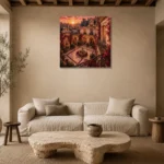 Premium Wall Art Kare Html Edition – ARCHITECTURENW2078 presented in a sophisticated home setting