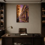 Premium Wall Art Dikey Html Edition – ARCHITECTURENW2079 displayed in a contemporary gallery-inspired room